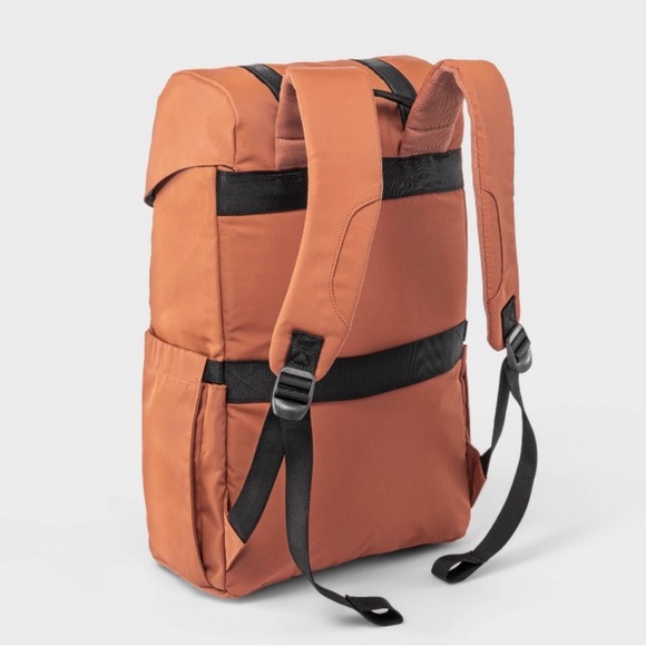 Open Story Fitted Flap Backpack - Amber Brown NWT - Picture 4 of 8